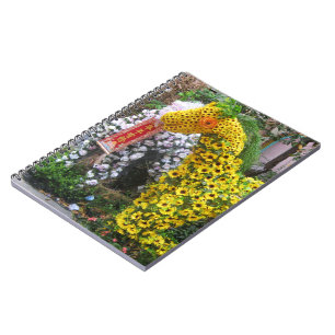 Year of the Horse   春節馬 ... Chinese Flower Topiary Notebook