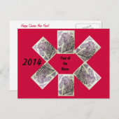 Year of the Horse 2014 Chinese New Year Postcard (Front/Back)