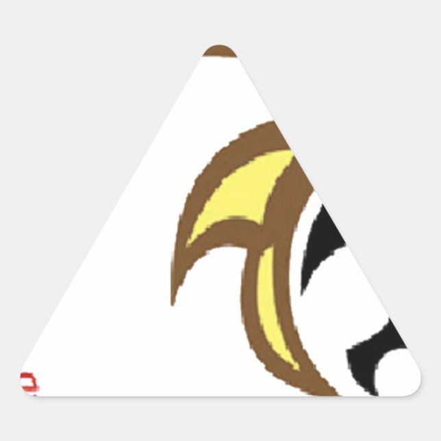 Year of The Horse - 2014, Chinese Zodiac Triangle Sticker (Front)