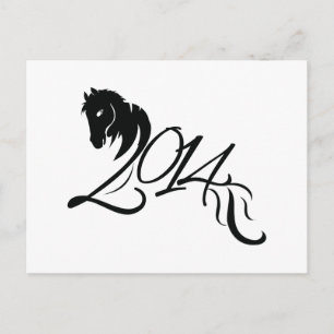 Year of the Horse 2014 Holiday Postcard