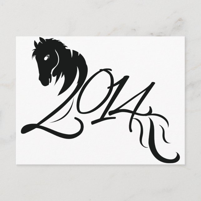 Year of the Horse 2014 Holiday Postcard (Front)