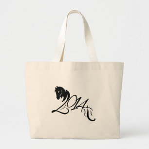 Year of the Horse 2014 Large Tote Bag