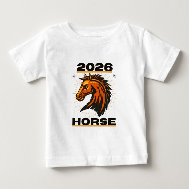 Year of the Horse 2026 Baby T-Shirt (Front)
