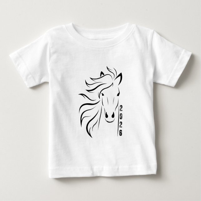 Year of the Horse 2026 Baby T-Shirt (Front)