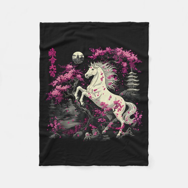 Year Of The Horse 2026 Chinese  Fleece Blanket (Front)