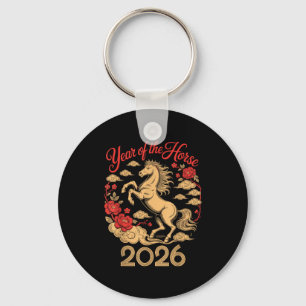 Year Of The Horse 2026 Chinese New Year For Men Wo Key Ring