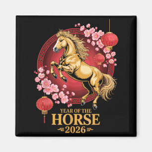 Year Of The Horse 2026 Chinese New Year For Men Wo Magnet