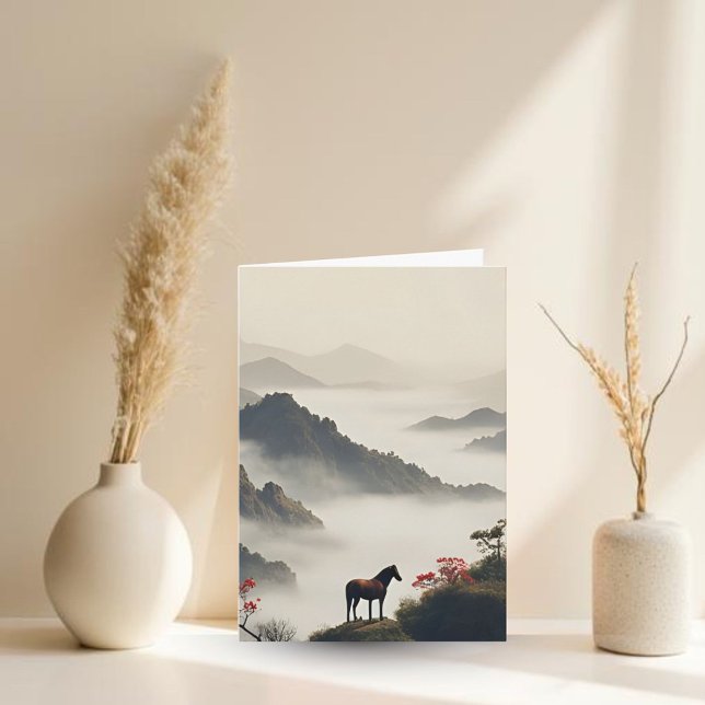 Year of the Horse 2026 Chinese New Year Landscape Holiday Card (Creator Uploaded)