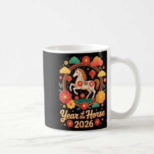 Year Of The Horse 2026 Chinese New Year Men Women  Coffee Mug
