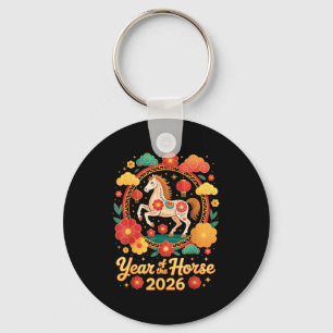 Year Of The Horse 2026 Chinese New Year Men Women Key Ring