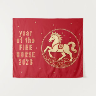Year of the Horse 2026 Chinese New Year Party Tapestry