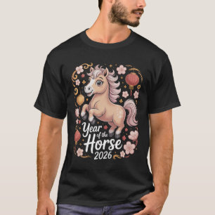 Year of the Horse 2026 Chinese New Year Shirt Cute