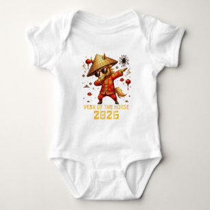 Year Of The Horse 2026 - Chinese New Year Zodiac T Baby Bodysuit