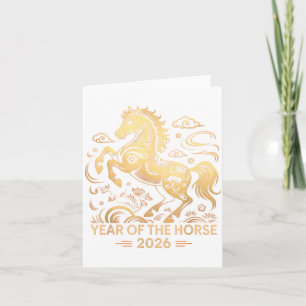 Year Of The Horse 2026 Chinese Zodiac Culture  Card