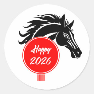 Year of the Horse 2026 Classic Round Sticker