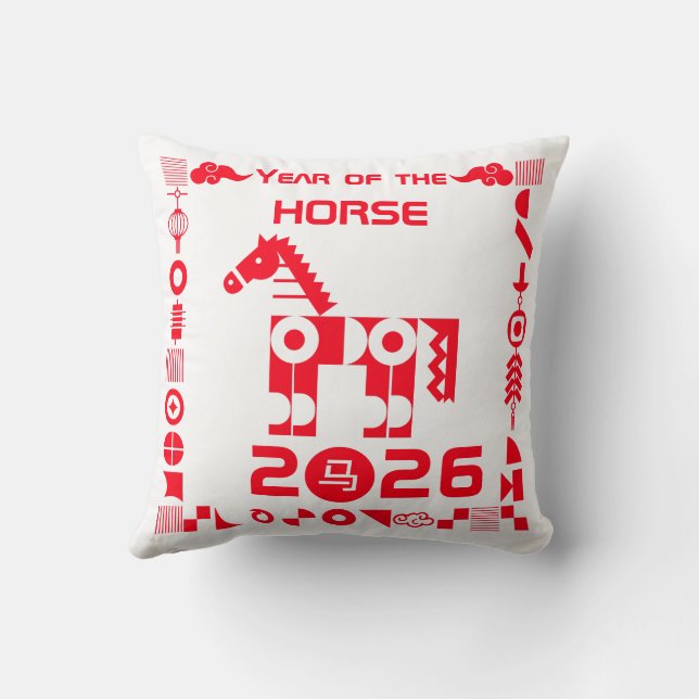 Year of the Horse 2026 Cushion (Back)