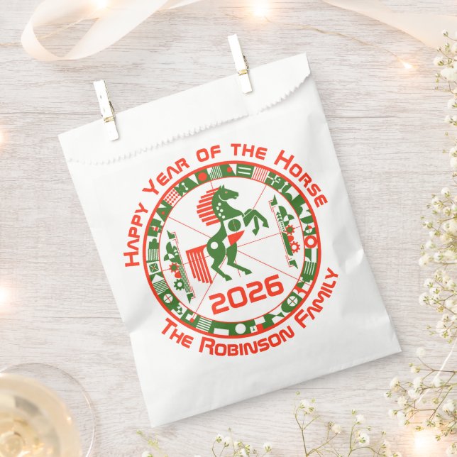 Year of the Horse 2026 Favour Bag (Clipped)