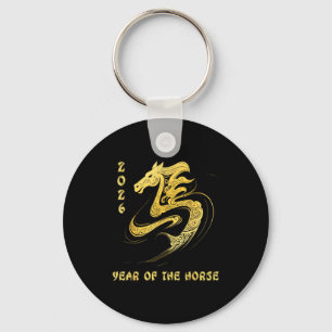 Year Of The Horse 2026 Happy Lunar Chinese New Yea Key Ring