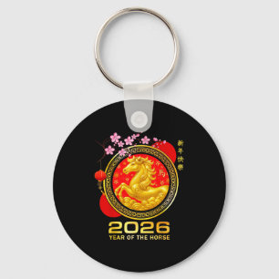 Year Of The Horse 2026 Lunar New Year Chinese Men Key Ring