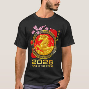 Year Of The Horse 2026 Lunar New Year Chinese Men T-Shirt