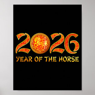 Year Of The Horse 2026 Lunar New Year Chinese New Poster