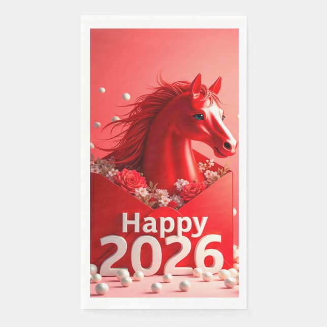 Year of the Horse 2026 Napkin (Front)
