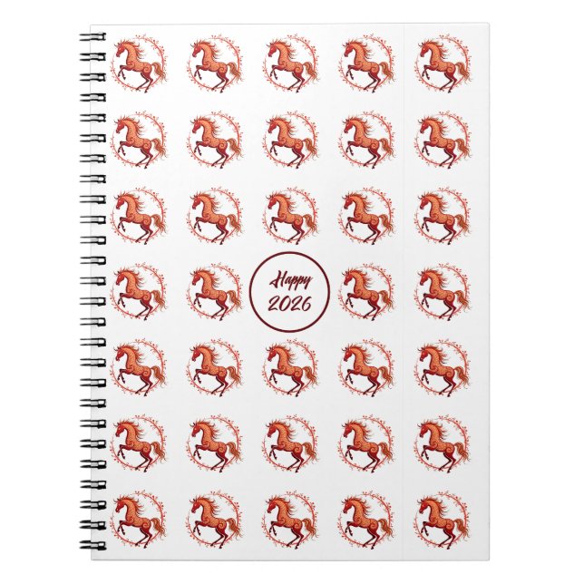 Year of the Horse 2026 Notebook (Front)