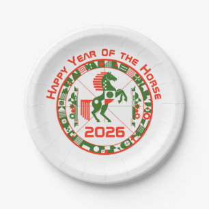 Year of the Horse 2026 Paper Plate
