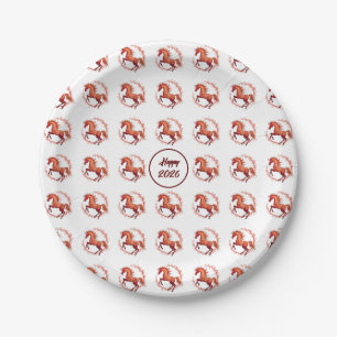 Year of the Horse 2026 Paper Plate