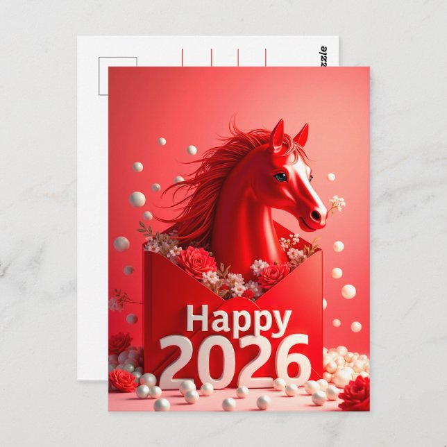 Year of the Horse 2026 Postcard (Front/Back)