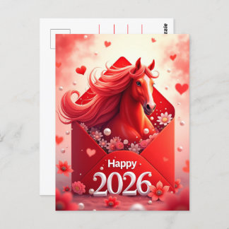 Year of the Horse 2026 Postcard