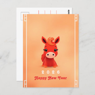 Year of the Horse 2026 Postcard