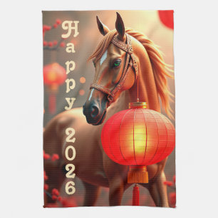 Year of the Horse 2026 Tea Towel