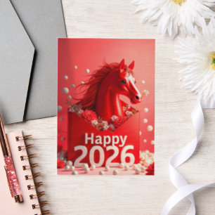 Year of the Horse 2026 Vellum Invitations