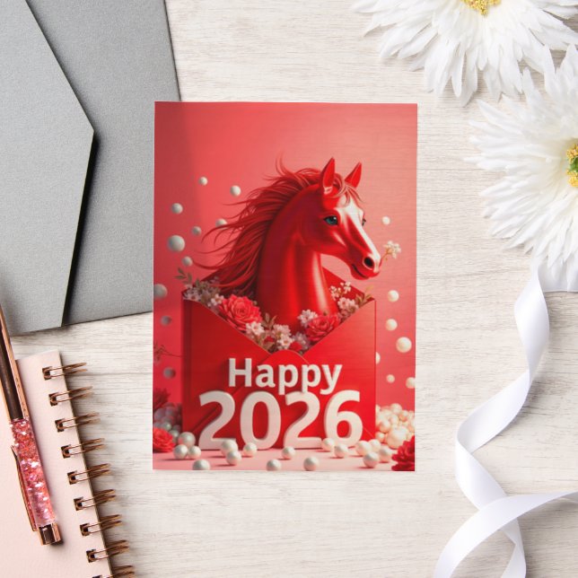 Year of the Horse 2026 Vellum Invitations (Wedding)