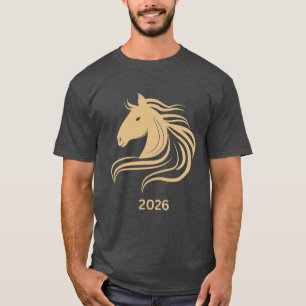 Year of the Horse 2026 yellow T-Shirt