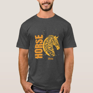Year of the Horse 2026 yellow T-Shirt