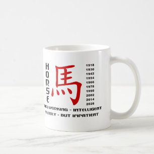 Year of The Horse Character Coffee Mug