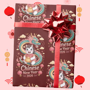 Year of the Horse Chinese New Year Wrap Wrapping Paper