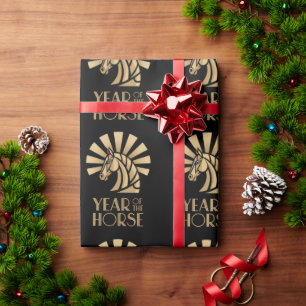 Year of the Horse Chinese New Year Wrap Wrapping Paper