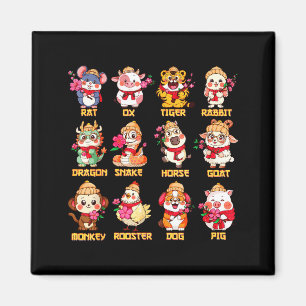 Year Of The Horse Chinese Zodiac Animal Signs Luna Magnet