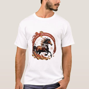 Year of the Horse Flame, Lunar Zodiac Gift T-Shirt