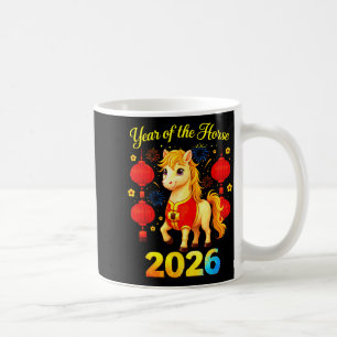 Year Of The Horse Lunar Chinese New Year Fire Hors Coffee Mug