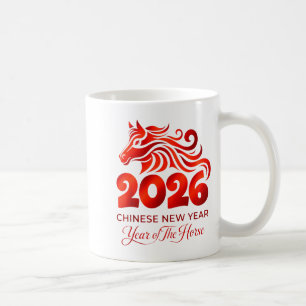 Year Of The Horse Lunar Chinese New Year Fire Hors Coffee Mug