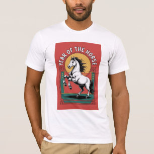 Year of the Horse Lunar New Year 2026 Mens Tee
