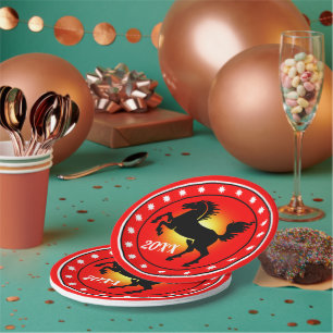 Year of the Horse Paper Plate