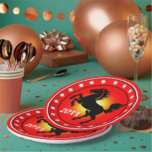 Year of the Horse Paper Plate
