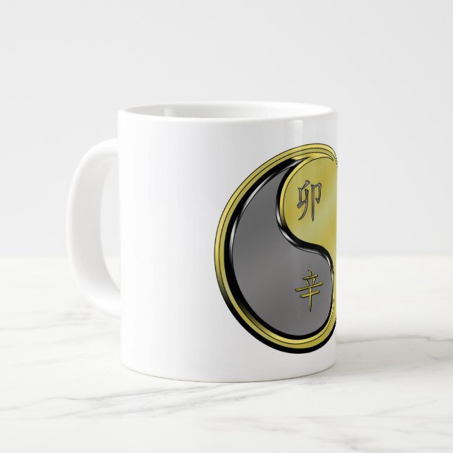 Year of the Metal Rabbit Large Coffee Mug (Front Left)