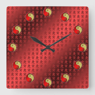 Year of the Metal Tiger Square Wall Clock