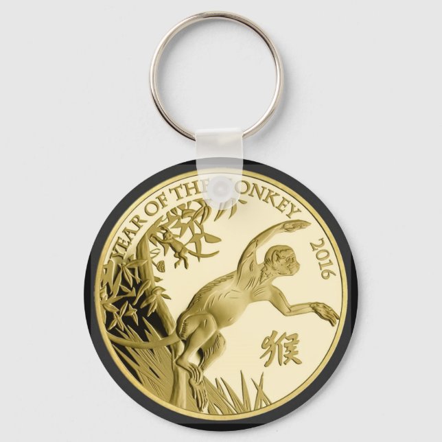 Year of the Monkey 2016 - Chinese New Year Key Ring (Front)